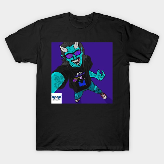 blue demon-smart digital payments T-Shirt by Smart Digital Payments 